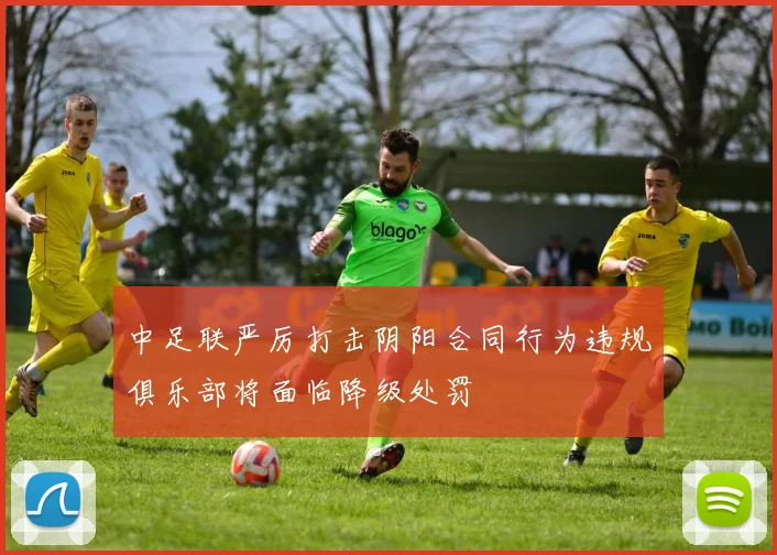 中足联严厉打击阴阳合同行为违规俱乐部将面临降级处罚