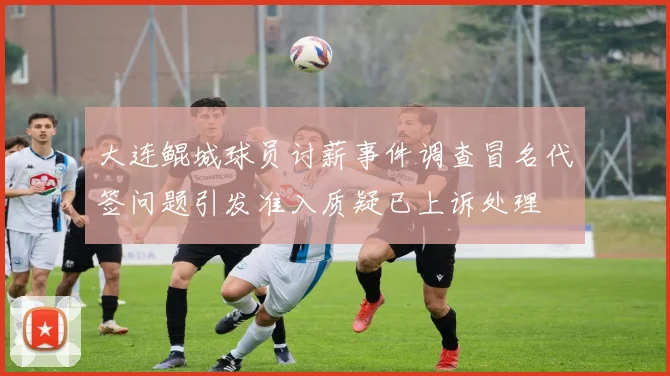 大连鲲城球员讨薪事件调查冒名代签问题引发准入质疑已上诉处理